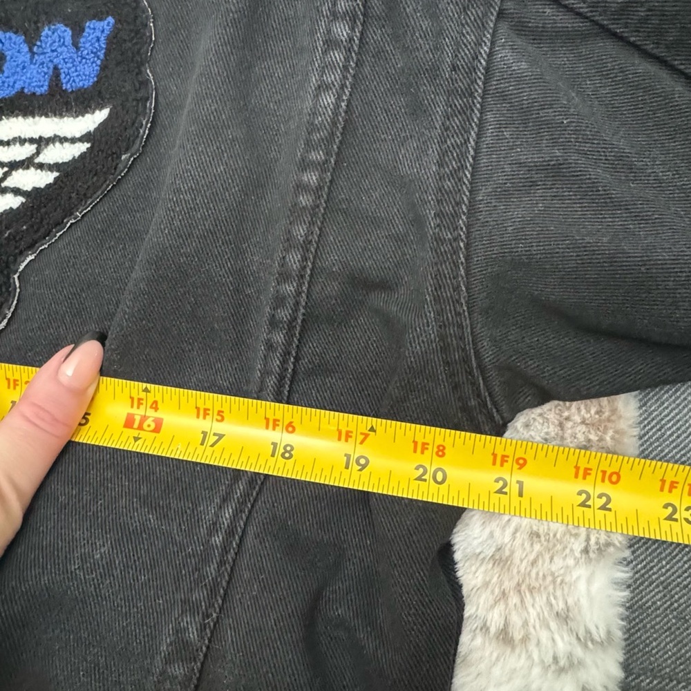 Distressed Patchwork Denim Jean Jacket Unisex Str… - image 5